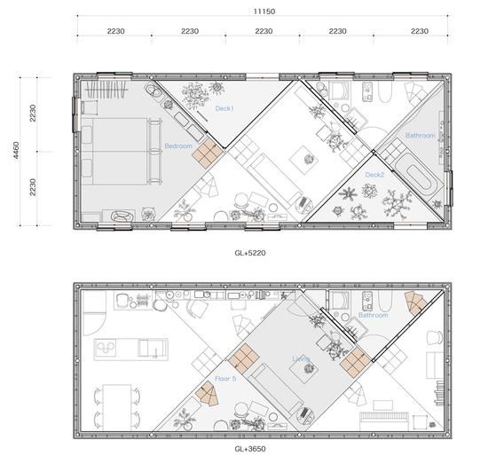 无遮挡非传统居住方式:大阪宫本町住宅