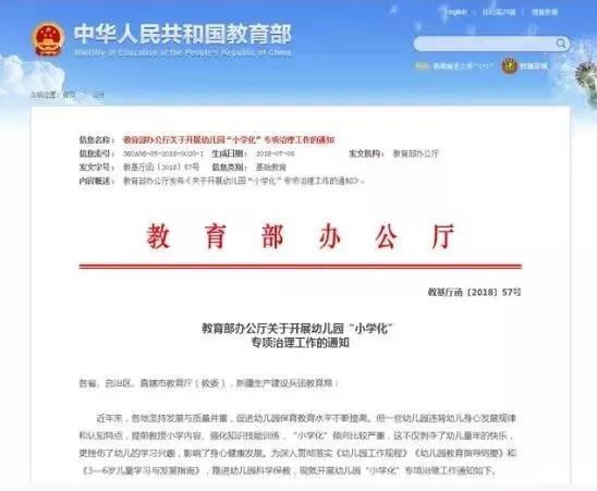 教育部整治幼儿园小学化 网友却炸开了锅!