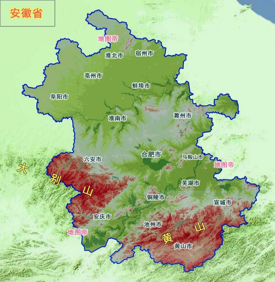 安徽省淮北市辖3区1县,濉溪县内有4块飞地分属两区