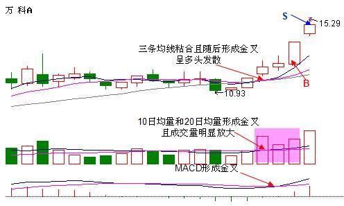 “三线金叉”暗示着股价即将要飙升，坚决捂股，必赚得盆满钵满！