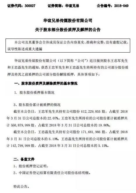 好戏开锣：华谊兄弟质押全部身家要跑路？崔永元这么回应