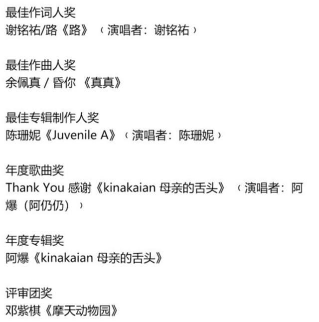 金曲奖后续：梁静茹回应陪跑，邓紫棋喊话前公司