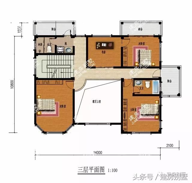 两款带大堂屋的四层别墅户型，办个喜事室内就可摆上几大桌