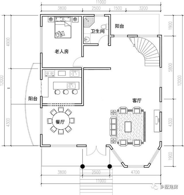 浙江小伙农村盖别墅，一层做车库漂亮又实用，主体才花35万！