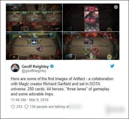 G胖回归开发游戏 卡牌游戏《Artifact》截图展示