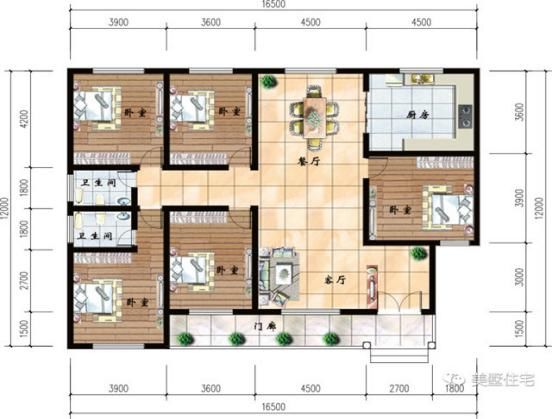 20万，五款精美舒适的农村一层别墅，看过的人都说好 一层自建