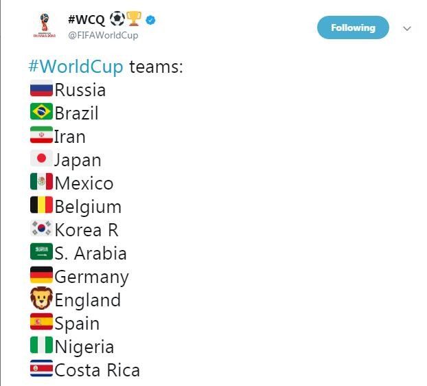 不得已的卖萌,FIFA用emoji狮子表情代替英国旗