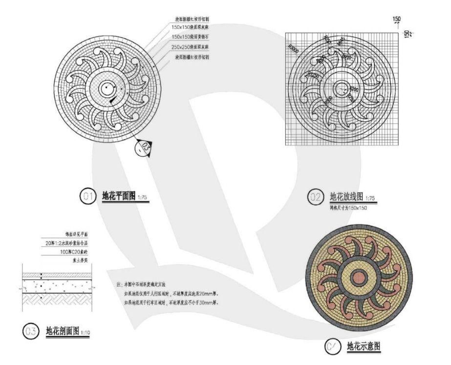 恒大、万科地产园林景观施工图集