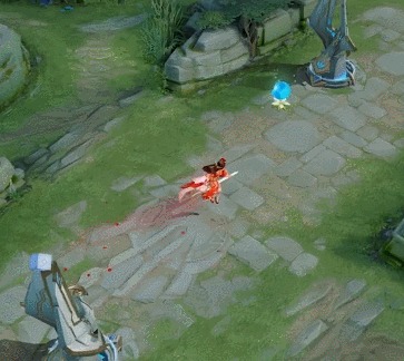 露娜一生所爱局内展示,走路御剑飞行,击杀敌人