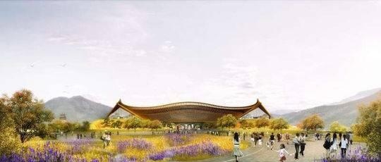 探访北京世园会开幕式演出场地 妫汭剧场将带