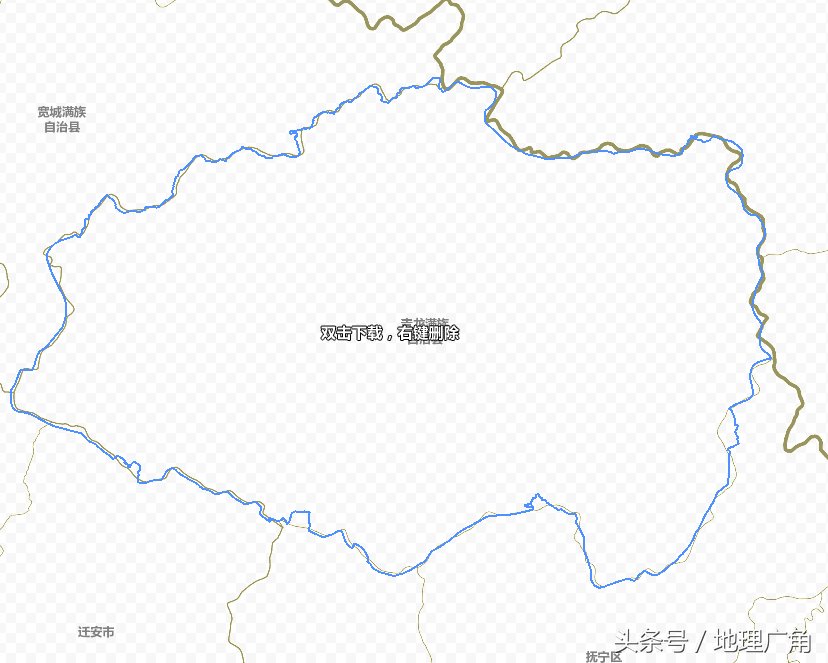 青龙满族自治县,总面积3510平方公里,总人口54.1万人,地区生产总值98.1亿元(2015年),辖1个街道:都阳路街道,11个镇:青龙镇、祖山镇、木头凳镇、双山子镇、马圈子镇、肖营子镇、八道河镇、隔河头镇、娄杖子镇、土门子镇、大巫岚镇,14个乡:凤凰山乡、龙王庙乡、三星口乡、干沟乡、大石岭乡、官场乡、茨榆山乡、平方子乡、安子岭乡、朱杖子乡、草碾乡、七道河乡、三拨子乡、凉水河乡,396个行政村。