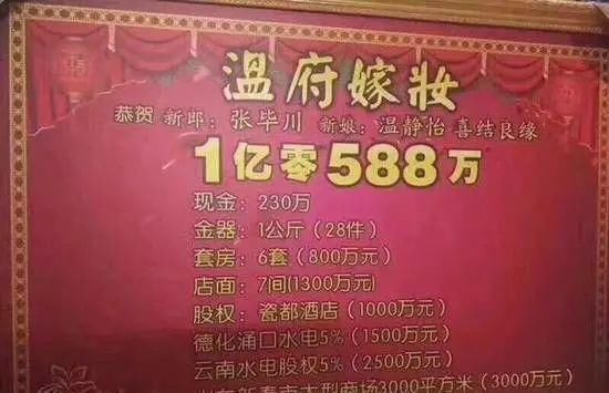 喜宴变闹剧新娘加价又要18万彩礼 新郎:婚不结了，还要打官司