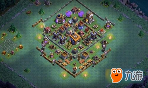 《部落冲突》8级建筑大师怎么布局 夜世界8本