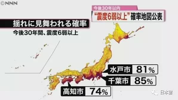 日本进入地震高发期?未来30年发生大地震概率