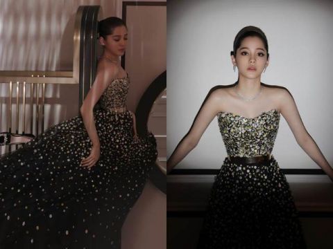 欧阳娜娜跨年造型