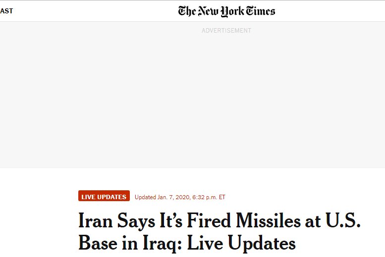 伊朗发射导弹炸美国基地