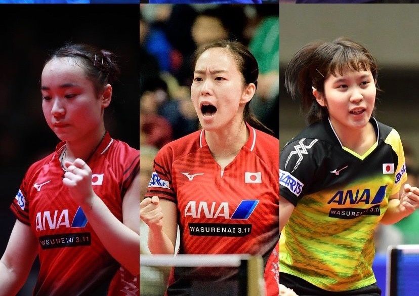 日本奥运会乒乓球名单