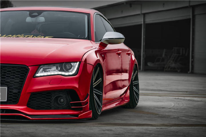 摩登女郎恋上改装奥迪S7美到惊艳!