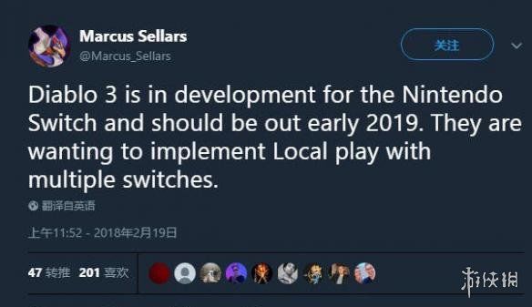 国外记者爆料《暗黑3》或将登陆任天堂switch平台？