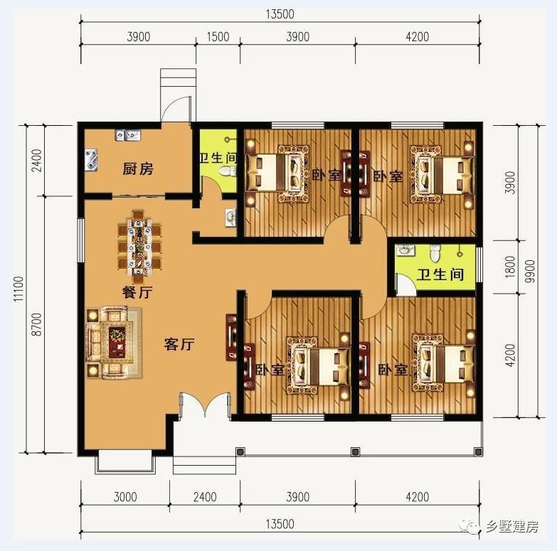 回归田园1310米农村自建房，怎样设计才能既舒适又省钱?