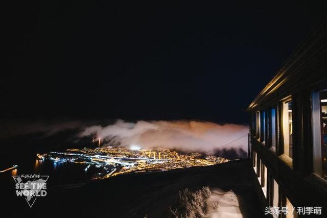 【纳尔维克镜头】夜晚坐缆车去顶峰观景