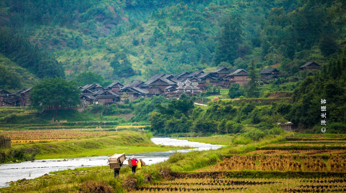 800多年历史的贵州世外田园,小河田野吊脚楼,令人向往的家园