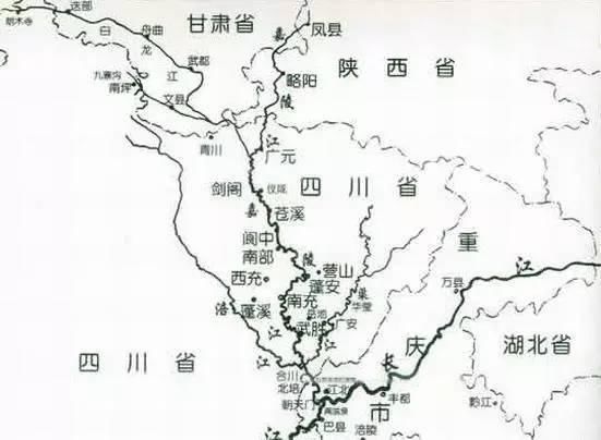 四川嘉陵江地图图片