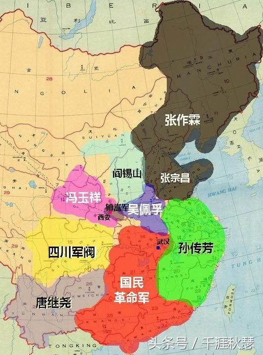 五:晋系军阀:晋系军阀集团统治山西38年之久.