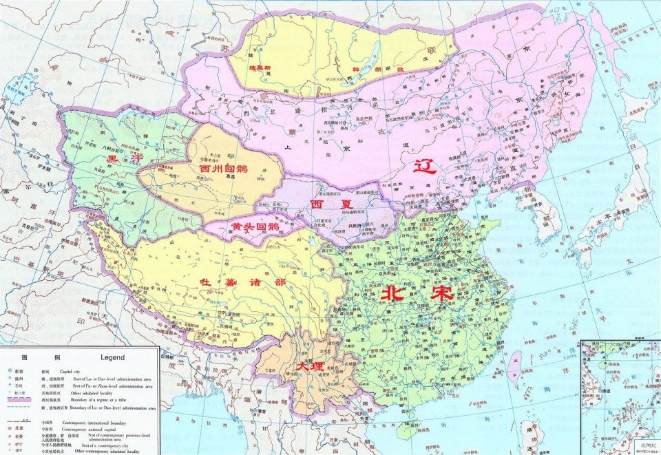 中国古代领土版图变化:唐宋元明清,哪朝的中国最大?